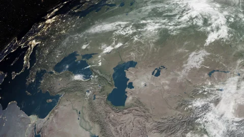Earth Zoom Turkey From Space Video stock 339018418