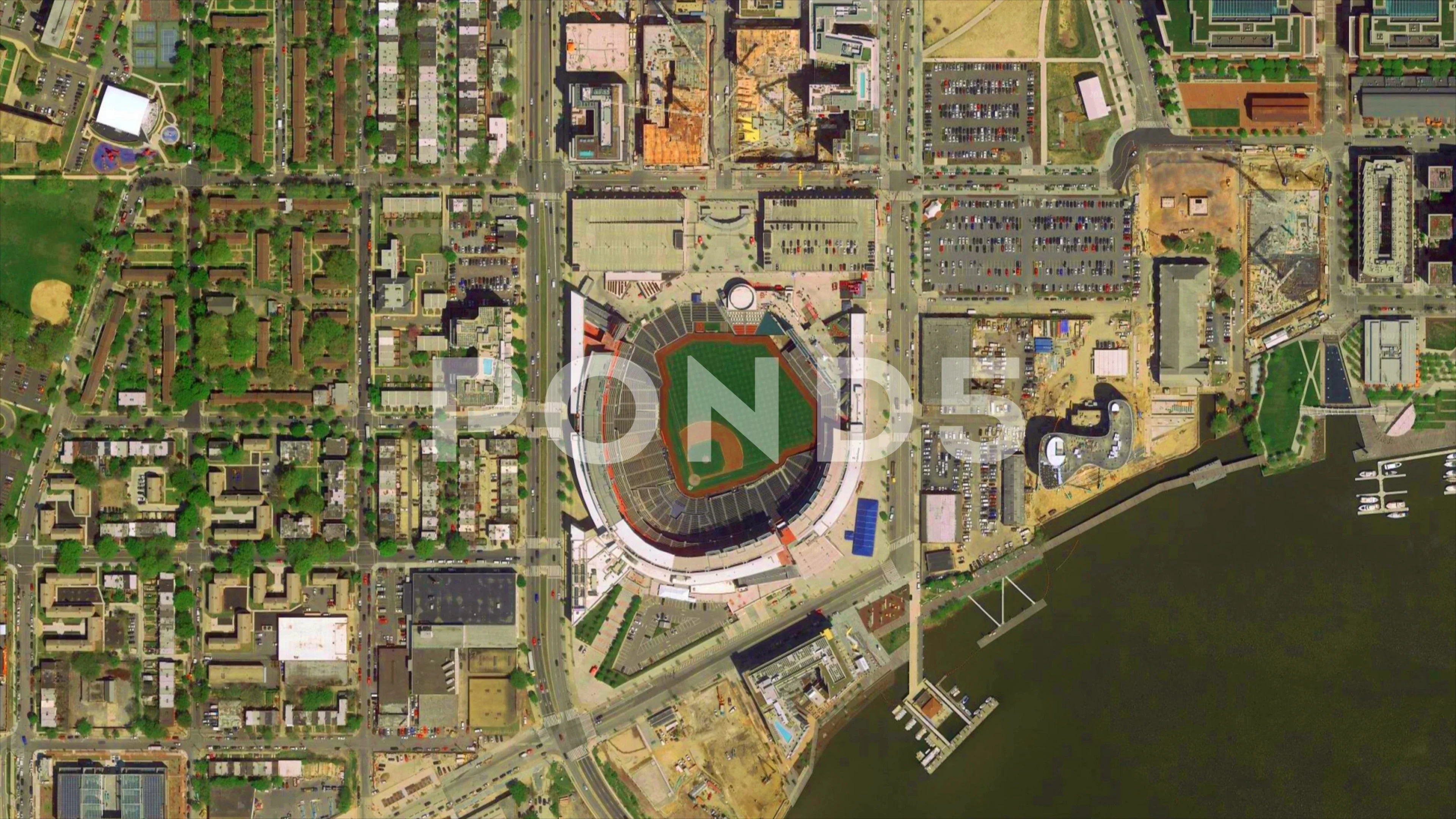 Earth Zoom from Minnesota Twins Stadium , Stock Video