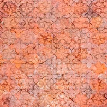 Earthenware floor tile Stock Photos