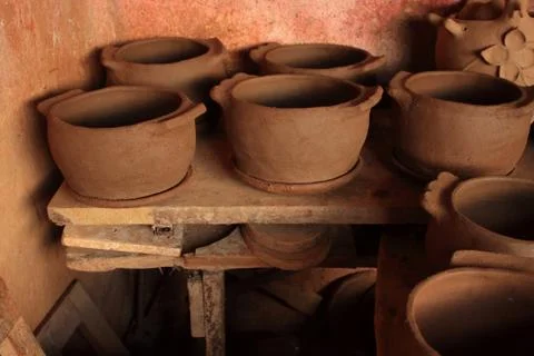 Earthenware Stockfoto's