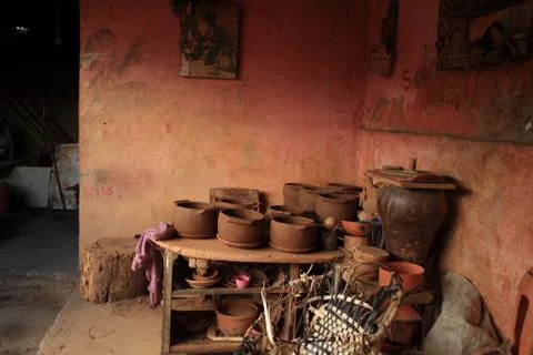 Earthenware Stockfoto's