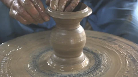 Earthenware, pottery-making Stock Footage 60693401