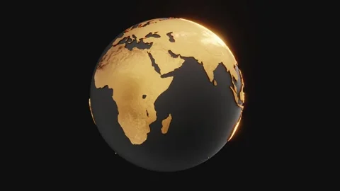 EarthGold4K Stock Footage 340279852