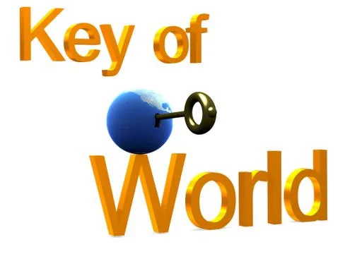 Earth&amp;key Stock-Illustration