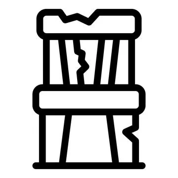 Earthquake causing damage to building structure icon Ilustración de archivo