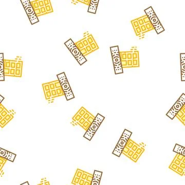 Earthquake disaster vector seamless pattern 스톡 일러스트