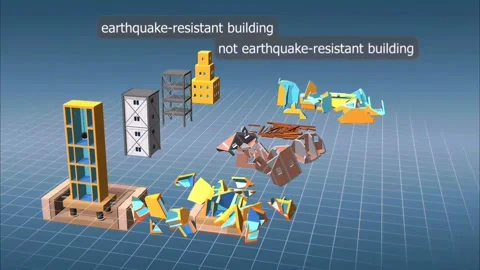 Earthquake engineering Stock Footage 295878967