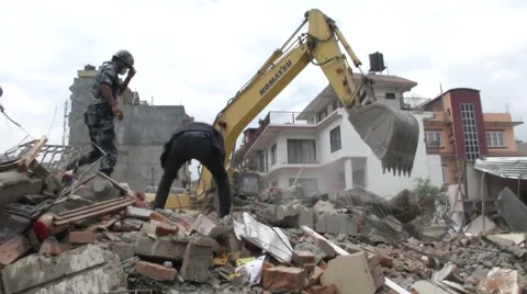 Earthquake Nepal  스톡 동영상 49973179