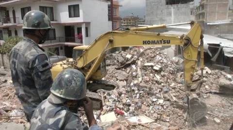 Earthquake Nepal Stock Footage 49973198