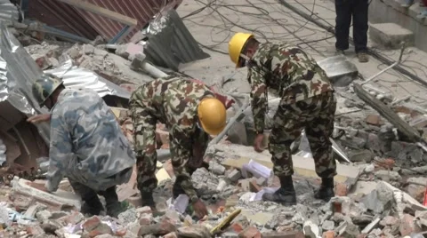 Earthquake Nepal  Stock Footage 49973213