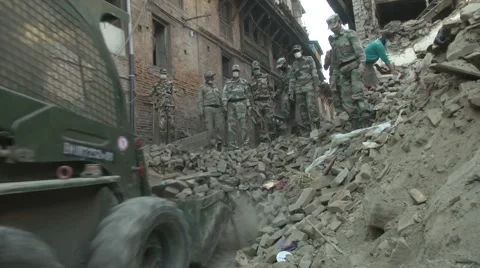 Earthquake Nepal  動画素材 49973807