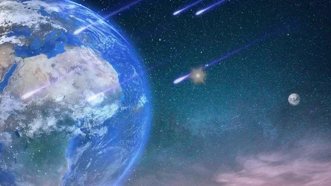 Earths cosmic destruction Stock Footage 86237487