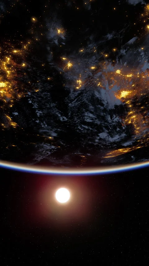 Earths Night View From Space Vídeos de archivo 306202156