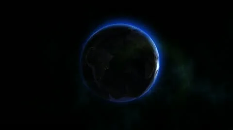 Earth's Rotation Stock-Footage 12421060