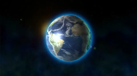 Earth's rotation 스톡 동영상 22699940