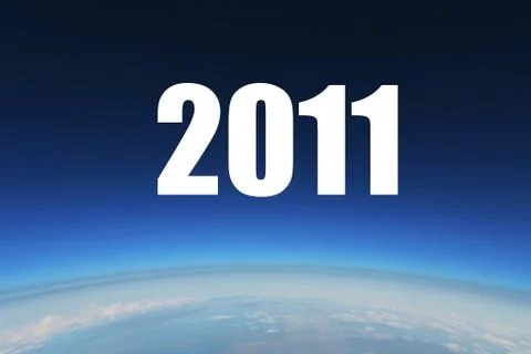 The earth's stratosphere Ilustração Stock