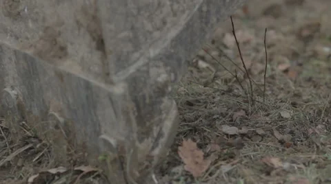 Earthwork bucket digging closeup Stock Footage 58006997