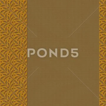EARTHY FLORAL COVER Stock Illustration