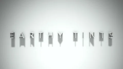 Earthy tints 3D title animation white text on a white background Stock Footage 299758815