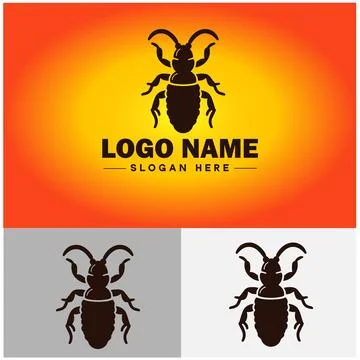 Earwig logo vector art icon graphics for business brand icon earwig logo te.. Stock Illustration