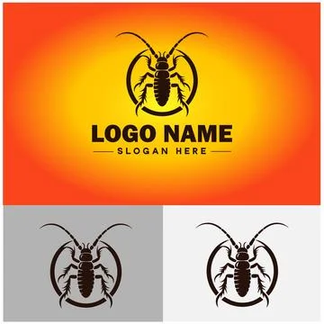 Earwig logo vector art icon graphics for business brand icon earwig logo te.. Stock Illustration