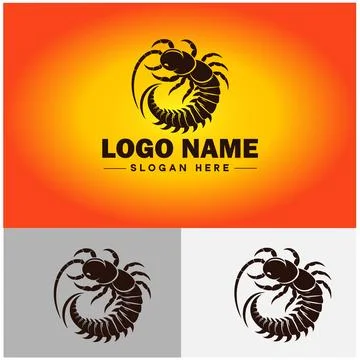 Earwig logo vector art icon graphics for business brand icon earwig logo te.. Stock Illustration