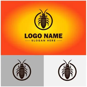 Earwig logo vector art icon graphics for business brand icon earwig logo te.. Stock Illustration