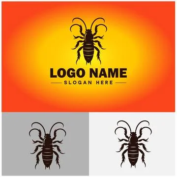 Earwig logo vector art icon graphics for business brand icon earwig logo te.. Stock Illustration