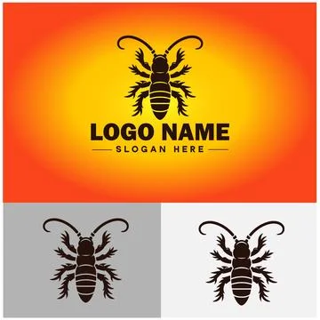 Earwig logo vector art icon graphics for business brand icon earwig logo te.. Stock Illustration