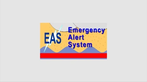 EAS-Emergency Alert System Fade In-Collage-Montage  Stock Footage 5330444