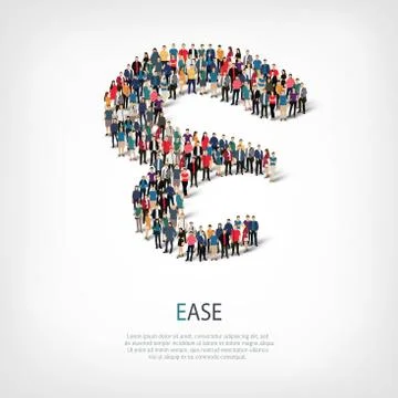 Ease people shape vector Stock Illustration