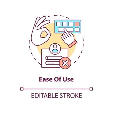 Ease of use concept icon イラスト素材