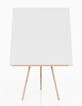 Easel against a white background Stock Illustration