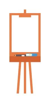 Easel art board vector Stock Illustration