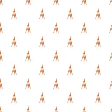 Easel drawing art stand repeating pattern Stock Illustration
