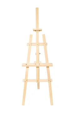 Easel for drawing isolated on white background Stock Photos