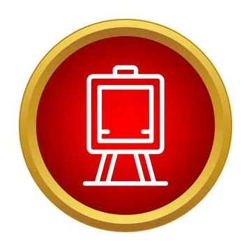 Easel icon representing art and creativity 스톡 일러스트