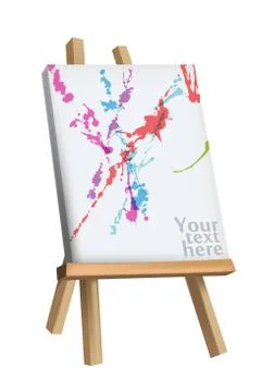 Easel Stock Illustration