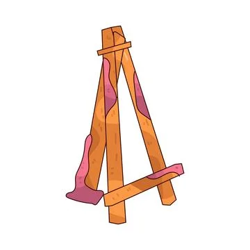 Easel illustration Stock Illustration