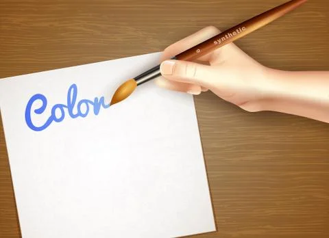 Easel With Paper Sheet 스톡 일러스트