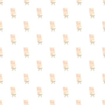 Easel presentation infographic display seamless pattern Illustrazione stock