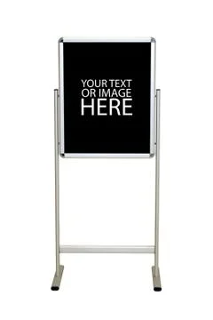Easel Stand Sign Illustrazione stock