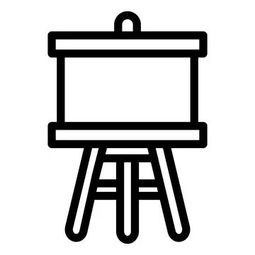 Easel Vector Icon Design Illustration Stock Illustration