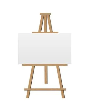 Easel vector illustration Stock Illustration