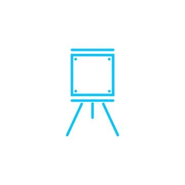 Easels icon flat. Stock Illustration