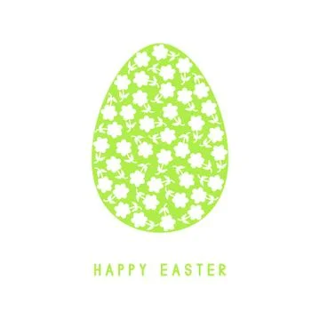Easer egg. Easter greeting card. Stock Illustration
