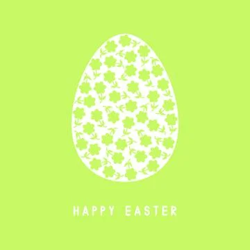 Easer egg. Easter greeting card. Stock Illustration