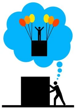 Easier life Stock Illustration