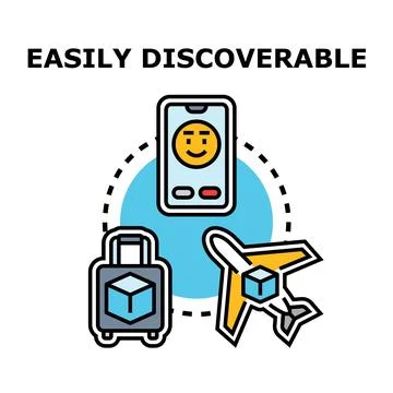 Easily discovering package tracking and travel logistics 库存插图