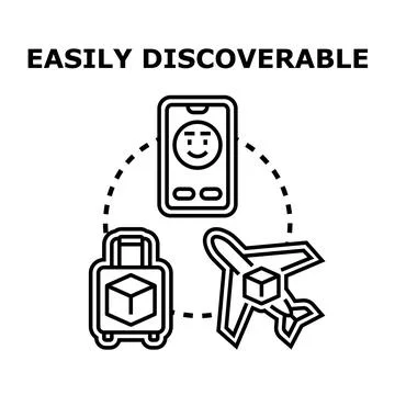 Easily discovering package tracking and travel logistics イラスト素材